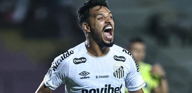 Gabriel Menino Comemora Gol Do Santos Pela Copa Sul Americana 1784687514195 V2 615x300